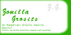 zomilla grosits business card